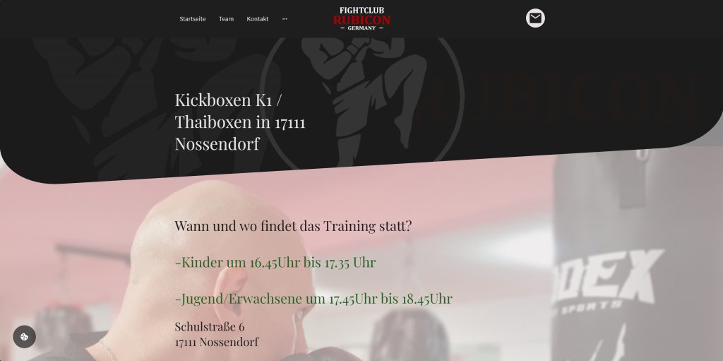 fightclub-rubicon.de Kampfsportwebsite Seite 2